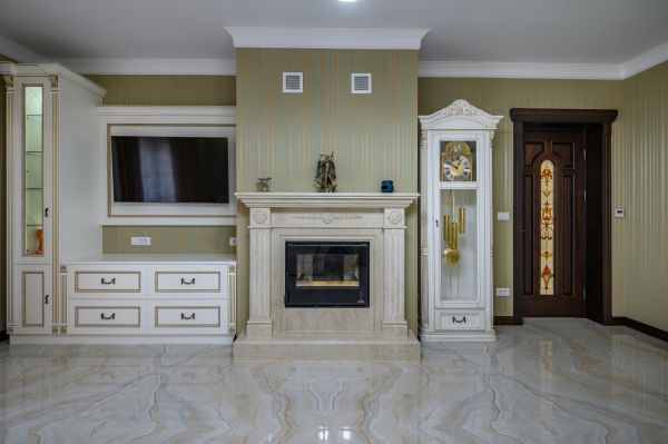 Fireplace Cabinet Installation