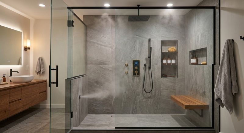 Granite Shower Installation in Framingham, MA